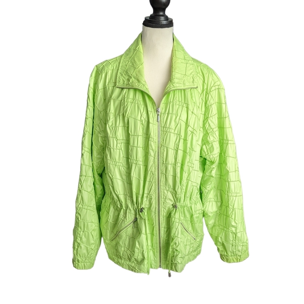 Chico's Zenergy Deena Deco Stitch Jacket Applemint - Picture 4 of 10